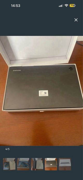 Tablet Samsung sin cargador