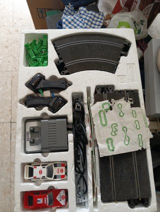 Scalextric con dos coches
