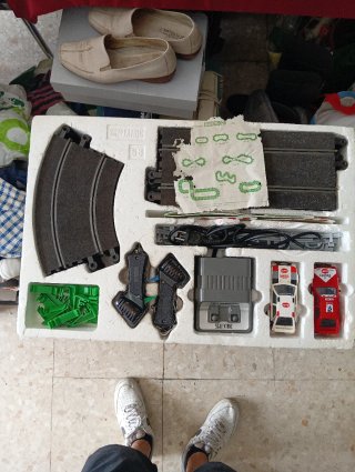 Scalextric con dos coches