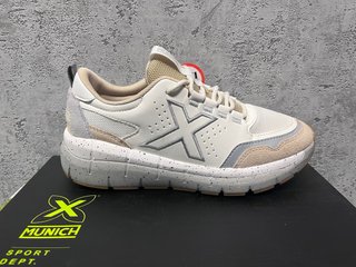 Zapatillas Moda Casual Munich Kava 29 Beige/Blanco