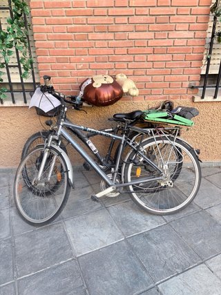Bicicleta de paseo gris