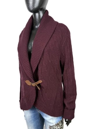 Ralph Lauren Sport Cardigan Donna XL Lana Angora