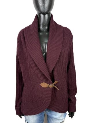 Ralph Lauren Sport Cardigan Donna XL Lana Angora