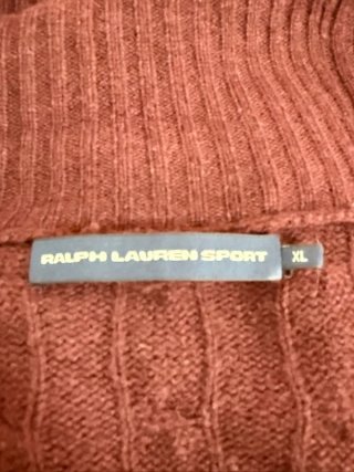Ralph Lauren Sport Cardigan Donna XL Lana Angora