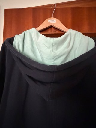 Sudadera Converse Negra y Turquesa Talla M