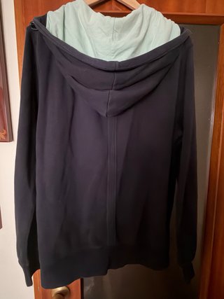 Sudadera Converse Negra y Turquesa Talla M