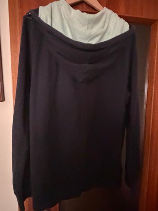Sudadera Converse Negra y Turquesa Talla M