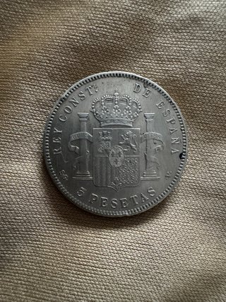 Moneda de 5 Pesetas de Plata