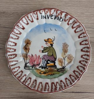 Set 4 Piatti Ceramica Stagioni