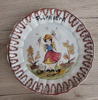 Set 4 Piatti Ceramica Stagioni