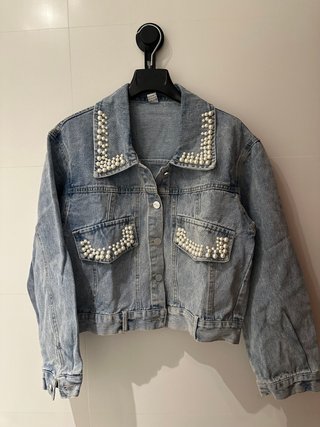 Chaqueta Vaquera con Perlas