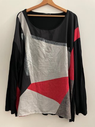 Blusa OVS Oversize Geometrica XL