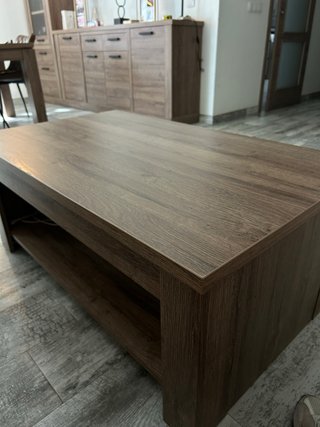 Mesa de centro elevable madera