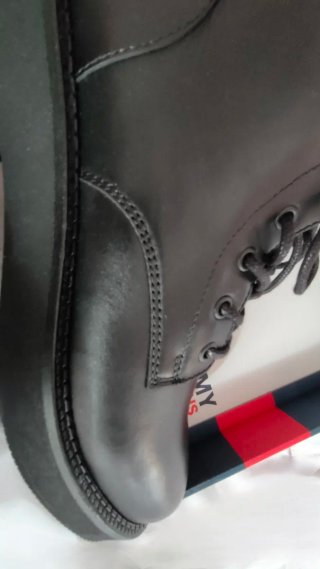 Botines TOMMY JEANS Lace Up Flat Boot, ORIGINAL,