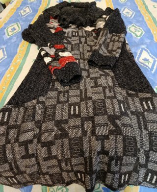 Conjunto de chaqueta y vestido de lana