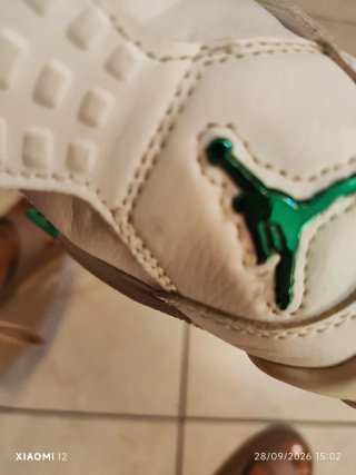 Scarpe Jordan ragazzo bianche e verdi