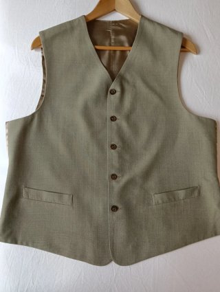 Chaleco de vestir hombre color beige