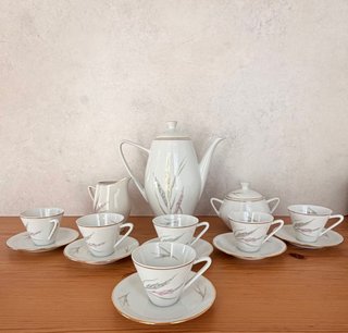 Juego café vintage El Blanco y Negro - 6 servicios