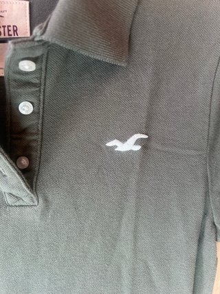 Polo Hollister Verde Oliva Talla S