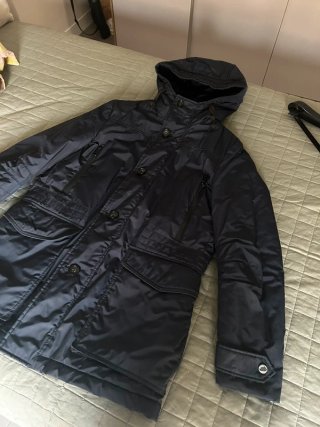 Parka uomo blu scuro