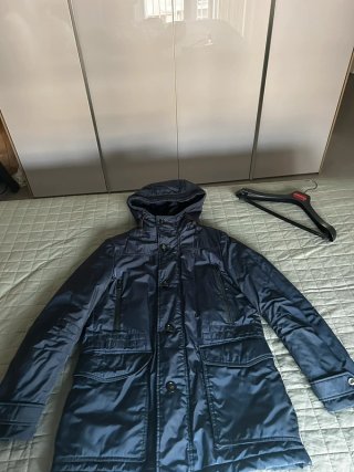 Parka uomo blu scuro