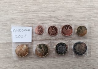 Serie Euro Andorra 2024 - 1 céntimo 2025 común S/C