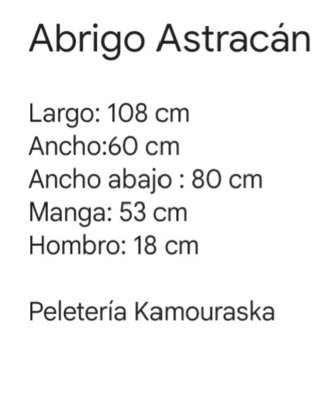 Abrigo de astracán negro Nauraska