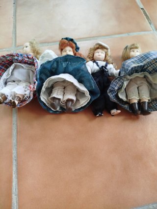 Muñecas antiguas de porcelana