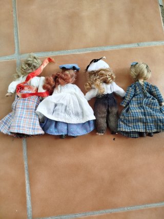 Muñecas antiguas de porcelana