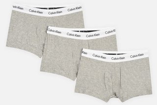 Lote 3 Boxers Calvin Klein Gris, Largo