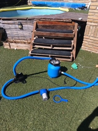 Bomba de Piscina con Filtro y Prefiltro