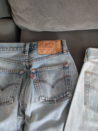 Pantalón Levis Mujer Marrón Pana