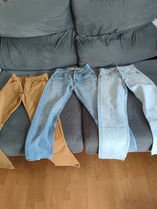 Pantalón Levis Mujer Marrón Pana