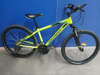 Bicicleta niños mtb 24 pulgadas Rockrider ST 500 amarillo