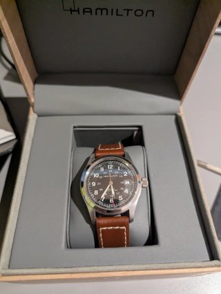 Hamilton Khaki Field Automático 38mm Negro