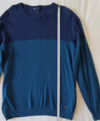 Jersey TEX Hombre Algodón Azul Talla XXL