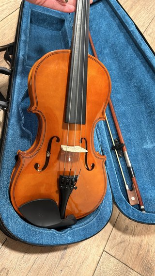 Violín con estuche y arco perfecto para niños