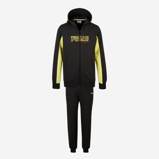 Chándal Niños Puma algodón negro amarillo