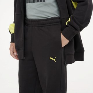 Chándal Niños Puma algodón negro amarillo