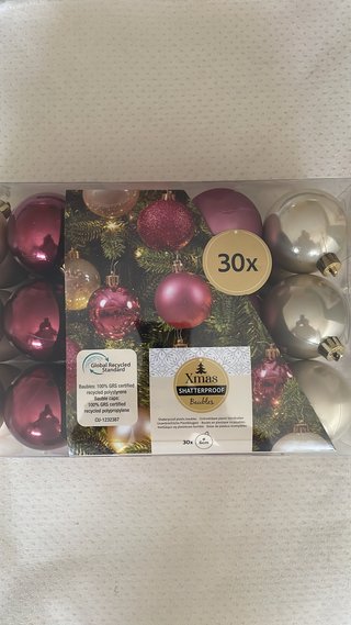Set de 30 Bolas de Navidad Irrompibles