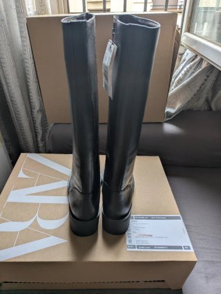 Botas altas Zara Piel Talla 38