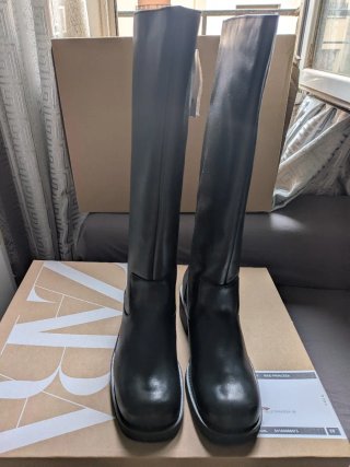 Botas altas Zara Piel Talla 38