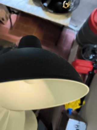Lámpara de techo industrial Ikea negra