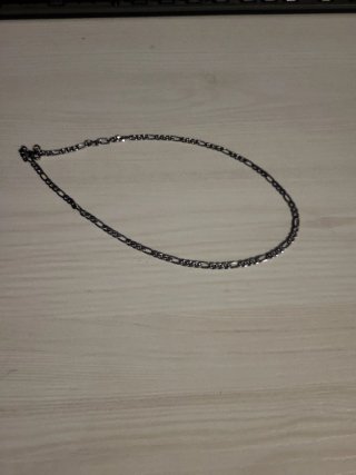 Collana in argento stile Figaro