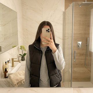 Chaleco acolchado Zara negro