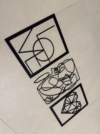 Decorazione murale moderna