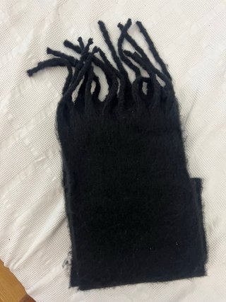Bufanda Negra de Punto