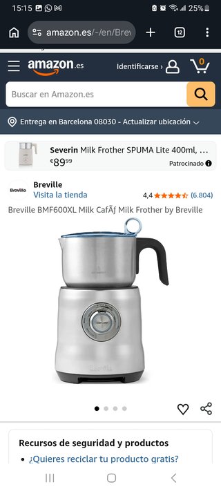 Espumador Breville e Macinacaffè KitchenAid 120V