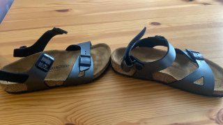 Sandalias Birkenstock Plata Talla 35