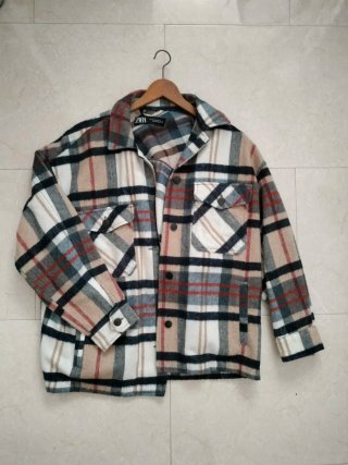Sobrecamisa Zara cuadros oversized